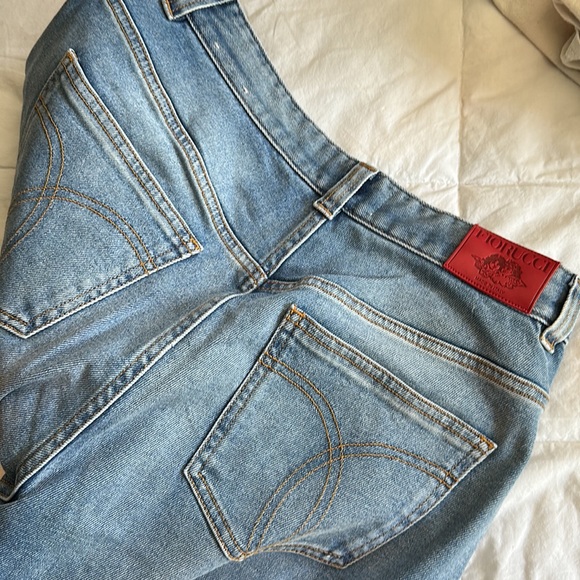 fiorucci size 31 billy sailor extra wide flare jeans made in it - Picture 2 of 3